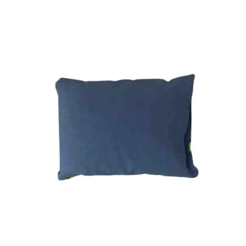 Zirbenholzkissen rot/blau
